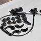 At most, you’ll be using as many as six attachments to get the fit just right.